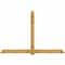 Ekena Millwork Eugene Rough Sawn Timber Gable Bracket, Western Red Cedar, 108"W x 72"H x 6"D x 6"F, 16/12 Pitch GBW108X72X0606EUG00RWR - alternate 1